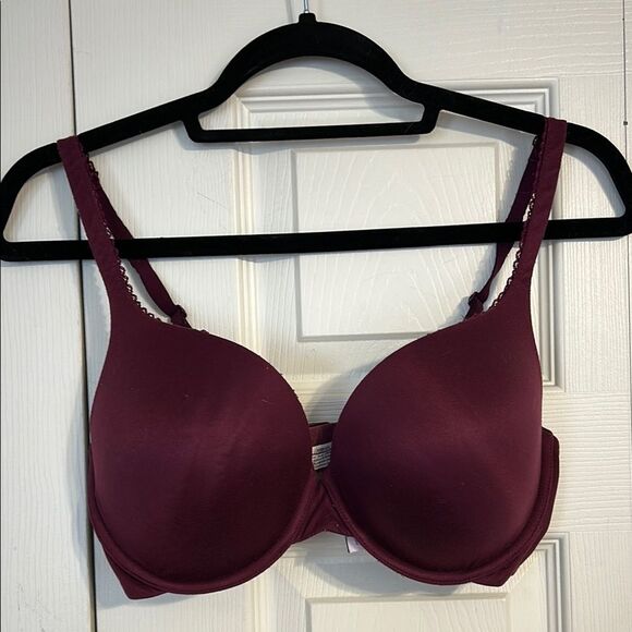 VICTORIA'S SECRET Maroon Body by Victoria Perfect Shape 34DD Bra Molded Cups - Picture 1 of 9